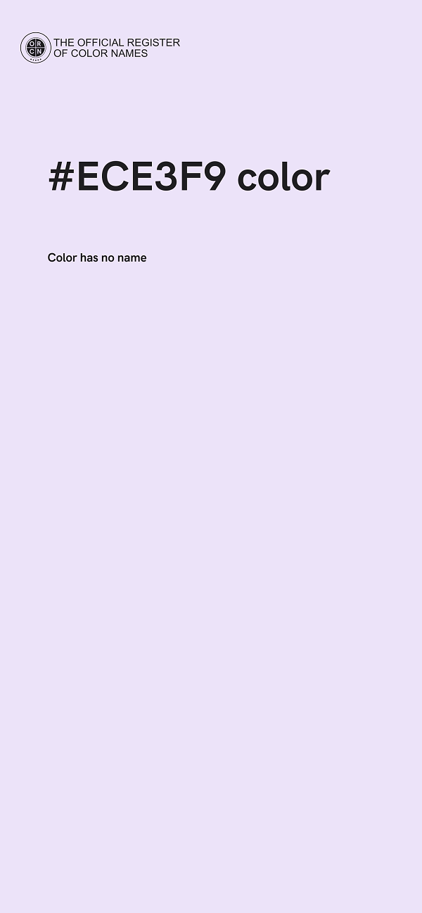 #ECE3F9 color image