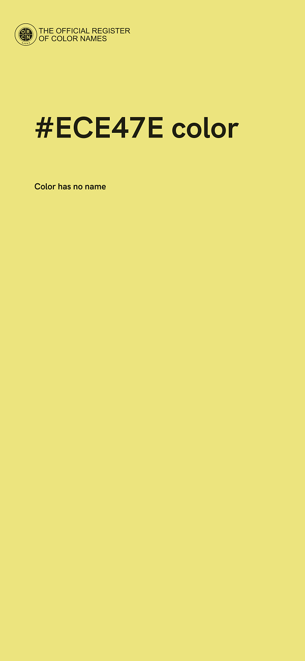 #ECE47E color image