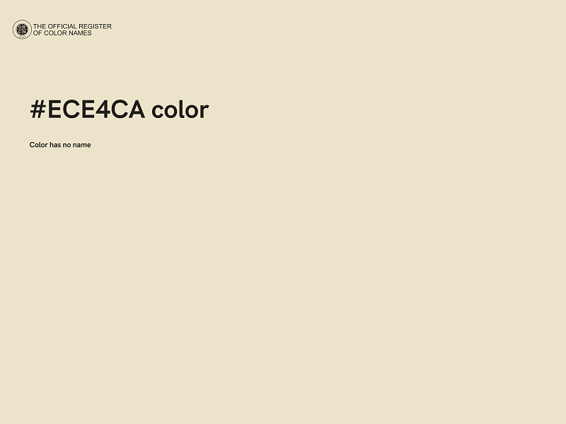 #ECE4CA color image