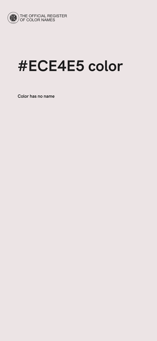 #ECE4E5 color image
