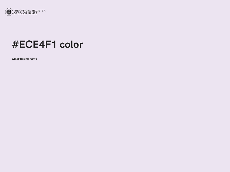 #ECE4F1 color image