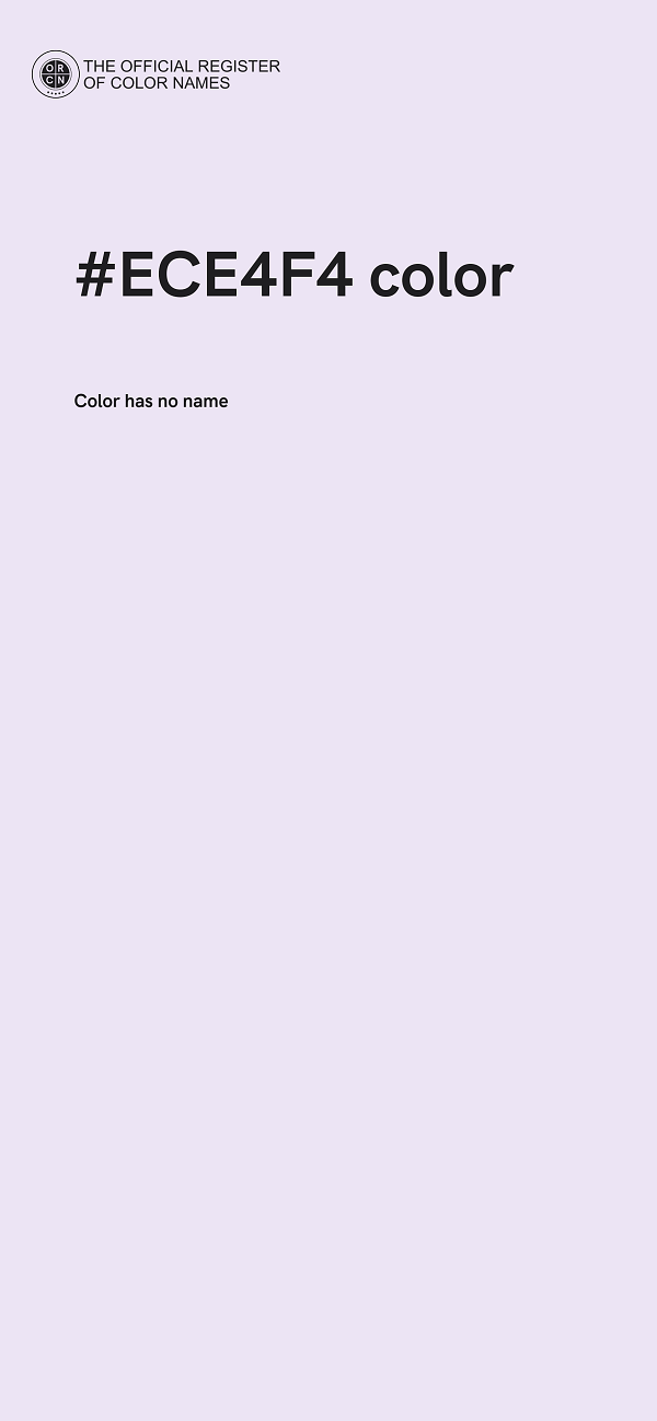 #ECE4F4 color image
