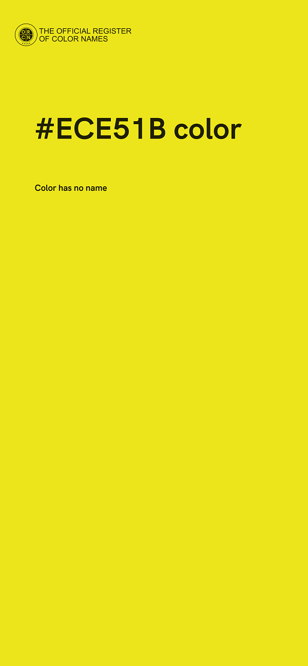 #ECE51B color image