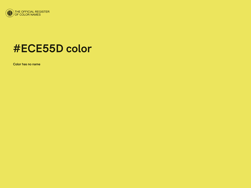 #ECE55D color image