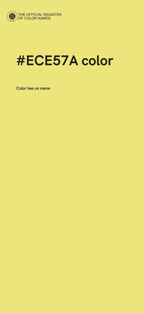 #ECE57A color image