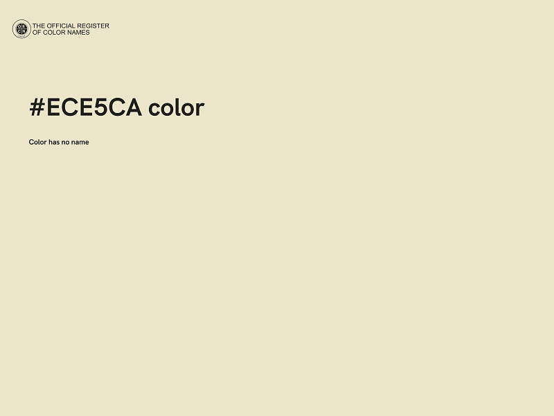#ECE5CA color image
