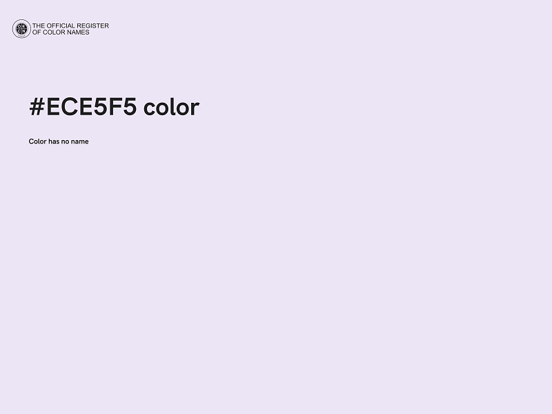 #ECE5F5 color image