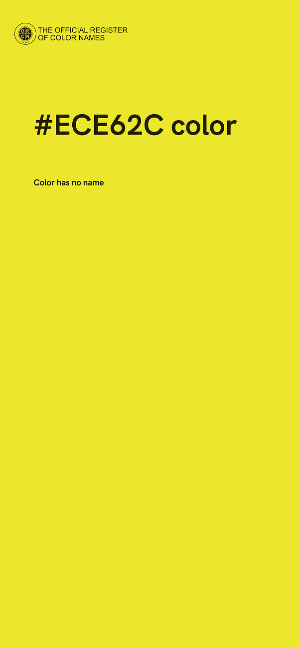 #ECE62C color image