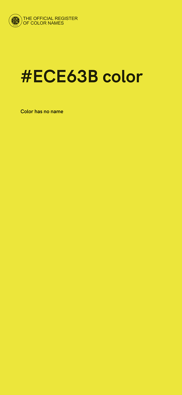 #ECE63B color image