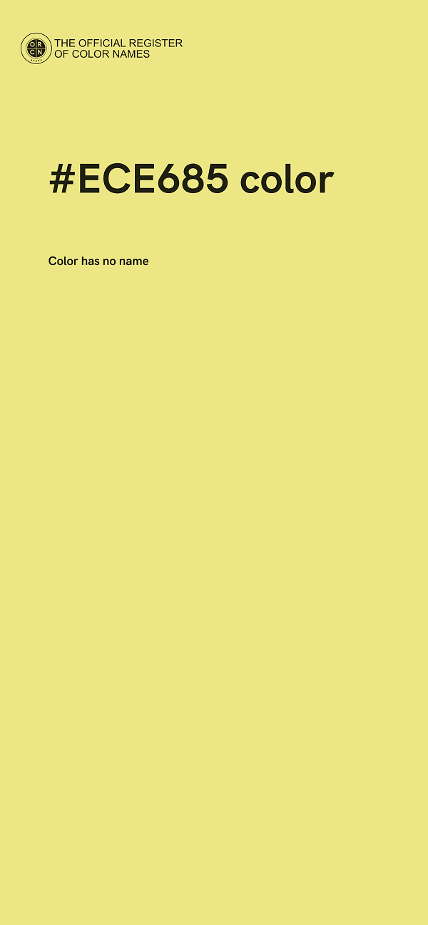 #ECE685 color image