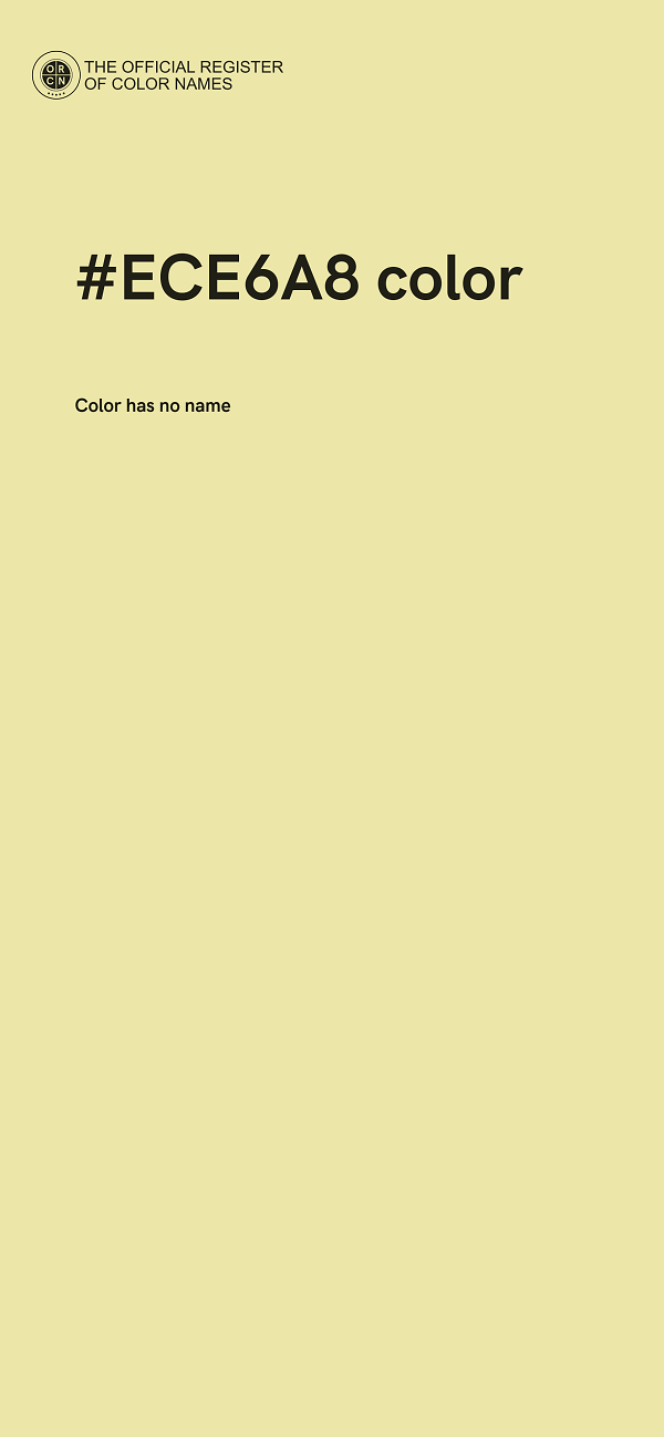 #ECE6A8 color image