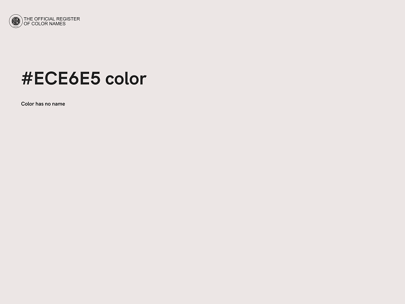 #ECE6E5 color image