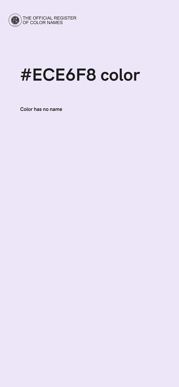 #ECE6F8 color image