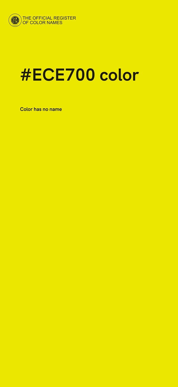 #ECE700 color image