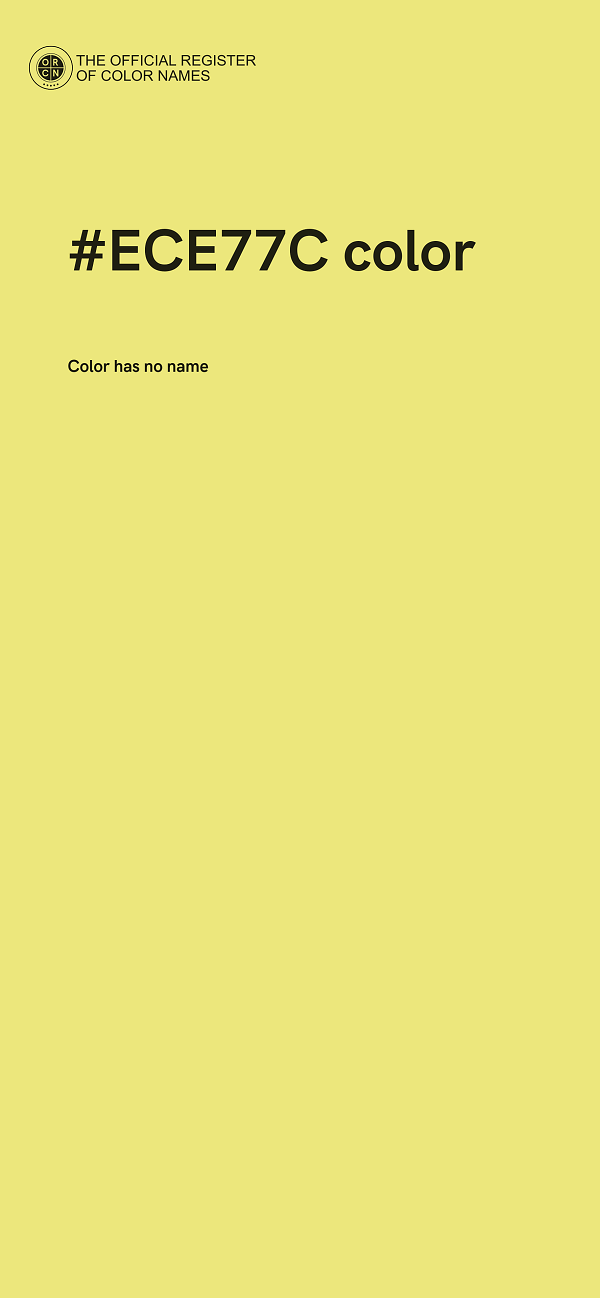 #ECE77C color image