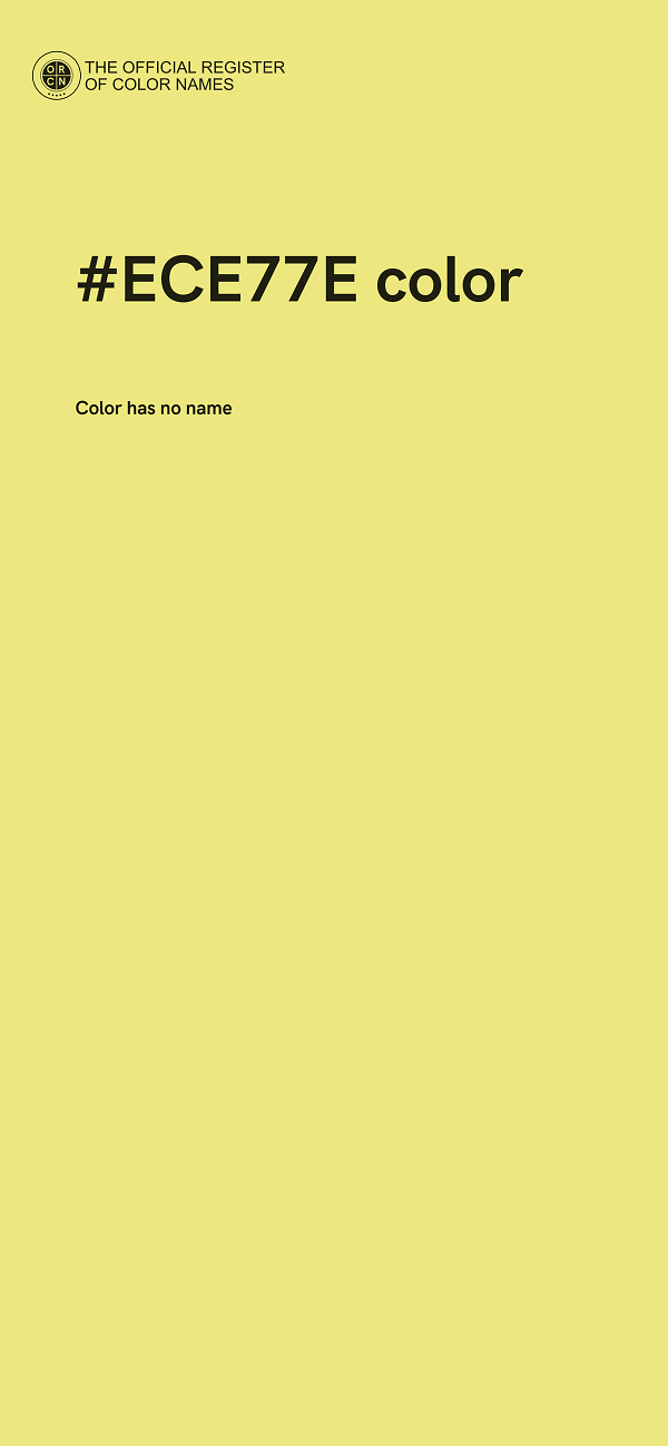 #ECE77E color image