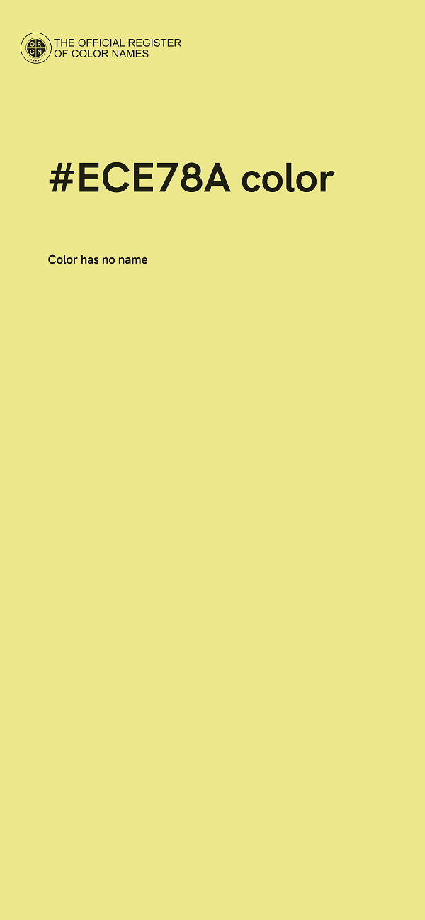#ECE78A color image