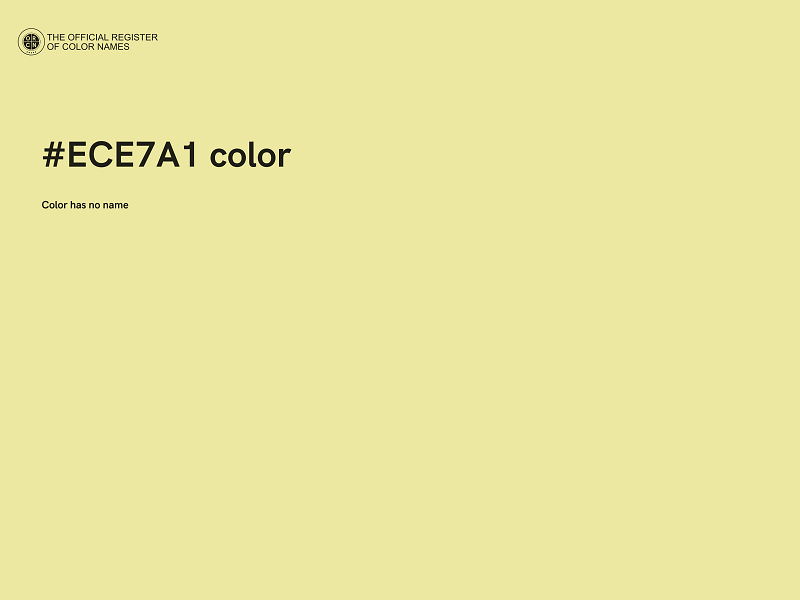 #ECE7A1 color image