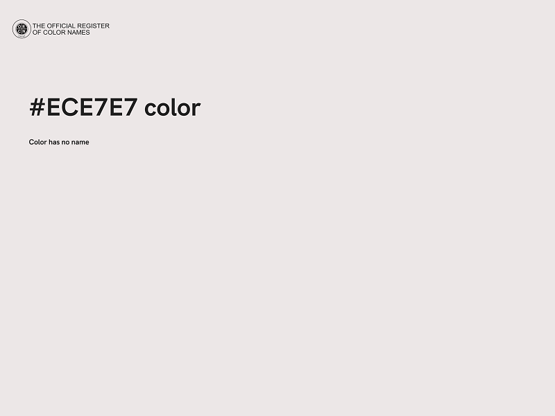 #ECE7E7 color image