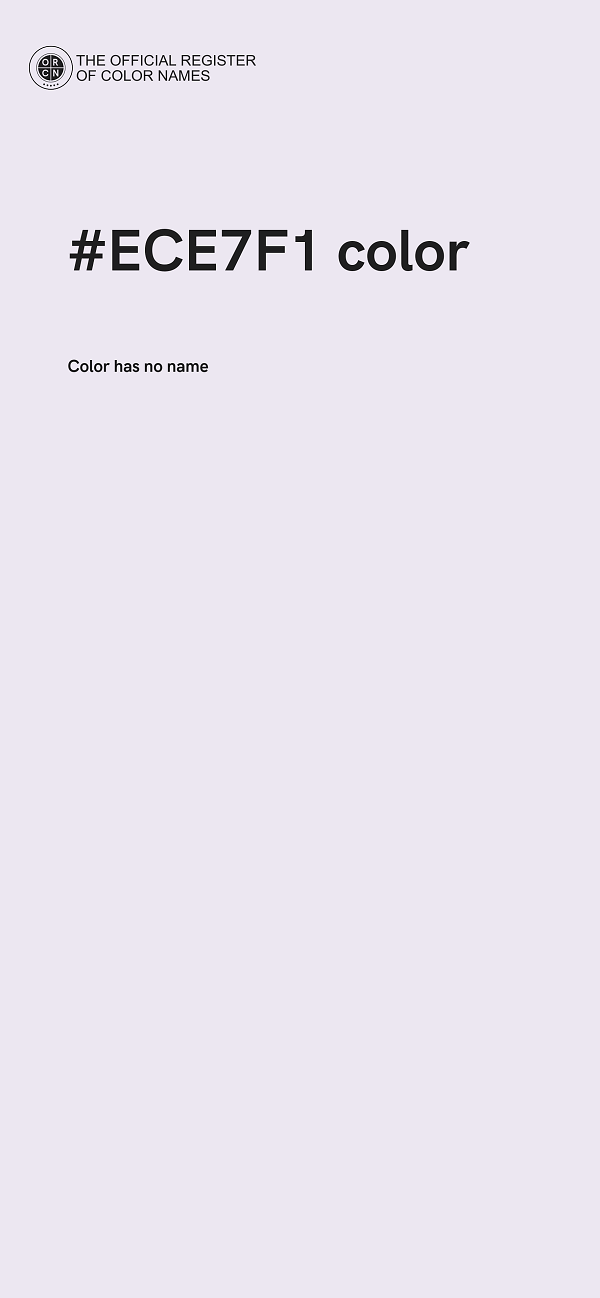#ECE7F1 color image