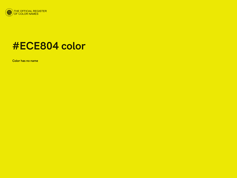 #ECE804 color image