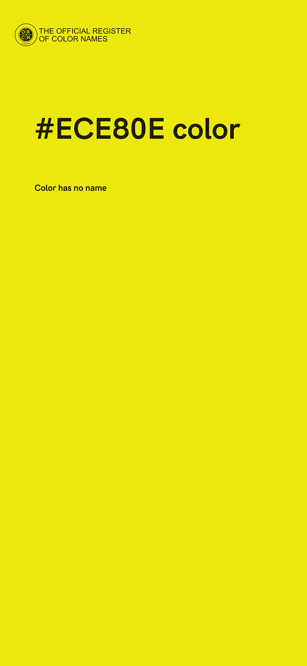 #ECE80E color image