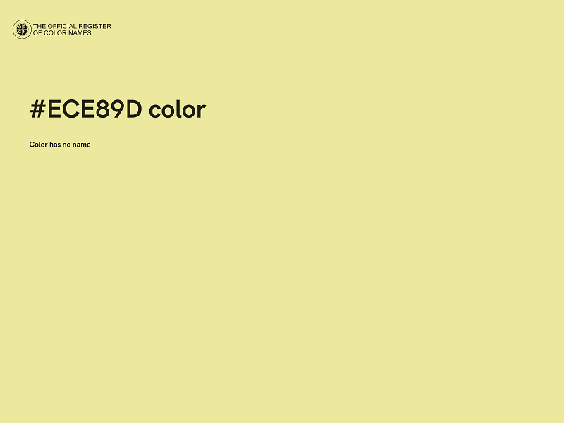 #ECE89D color image