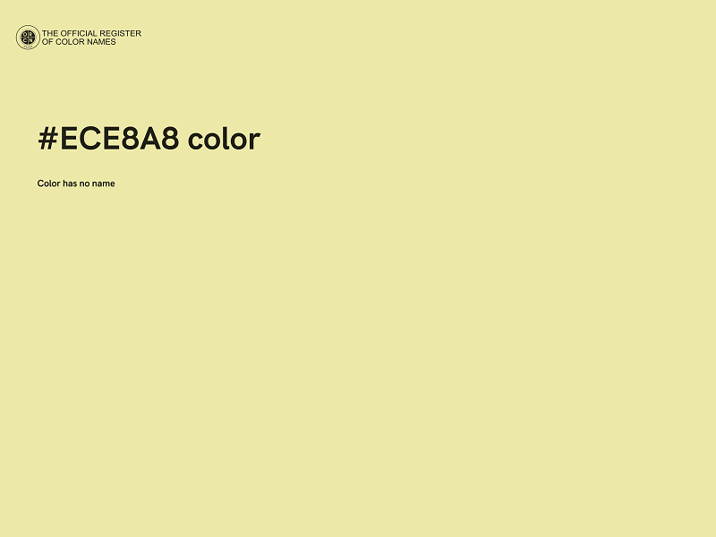 #ECE8A8 color image