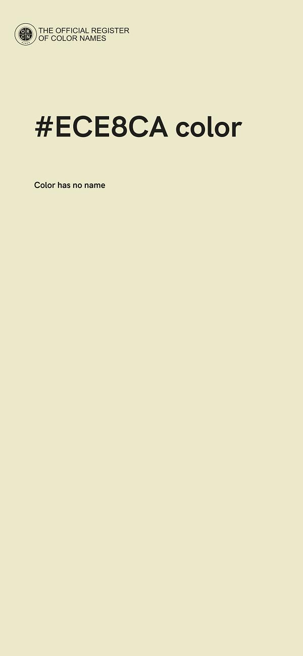 #ECE8CA color image