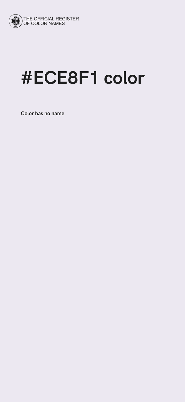 #ECE8F1 color image