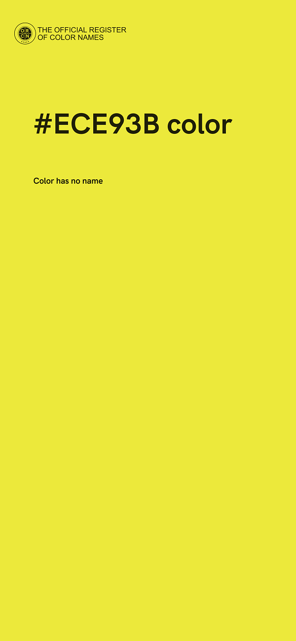 #ECE93B color image