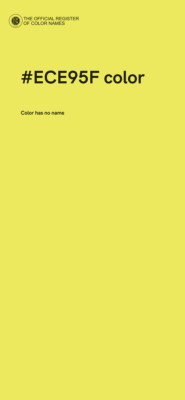#ECE95F color image