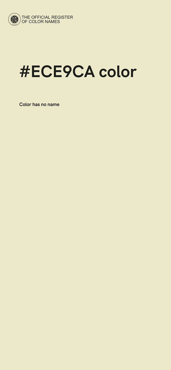 #ECE9CA color image