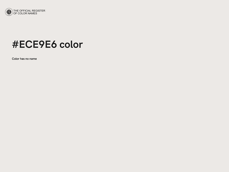 #ECE9E6 color image