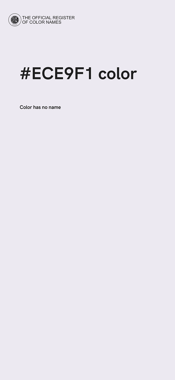 #ECE9F1 color image