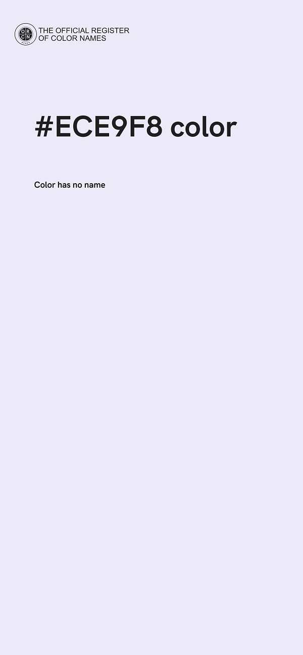 #ECE9F8 color image