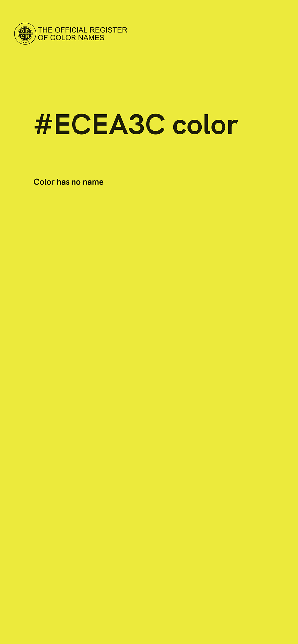 #ECEA3C color image