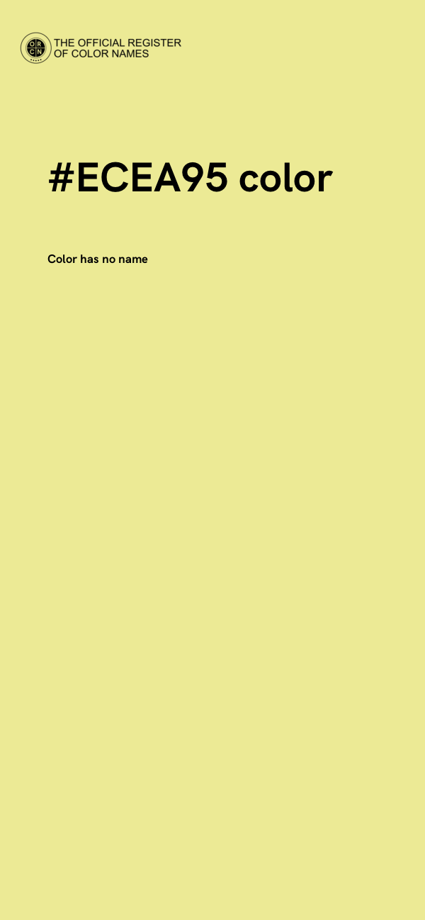 #ECEA95 color image