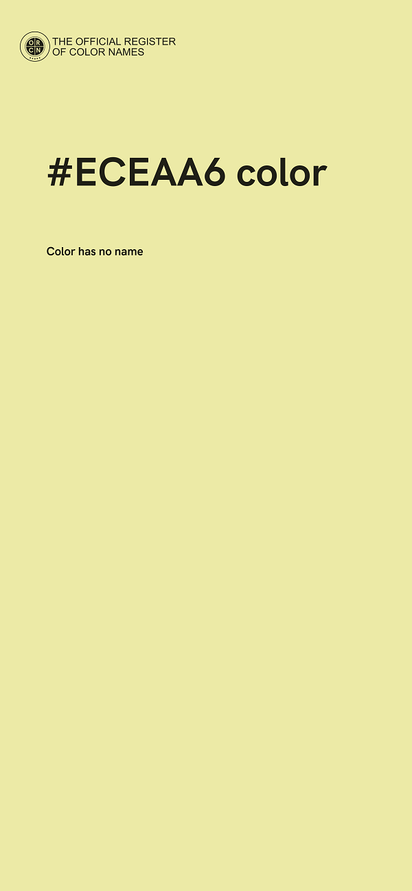 #ECEAA6 color image