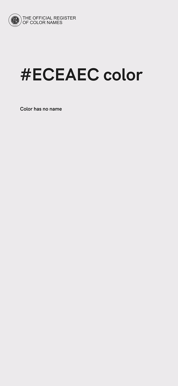 #ECEAEC color image