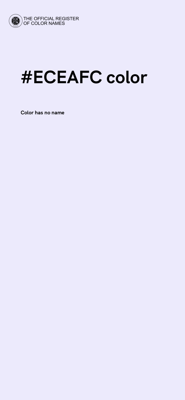 #ECEAFC color image
