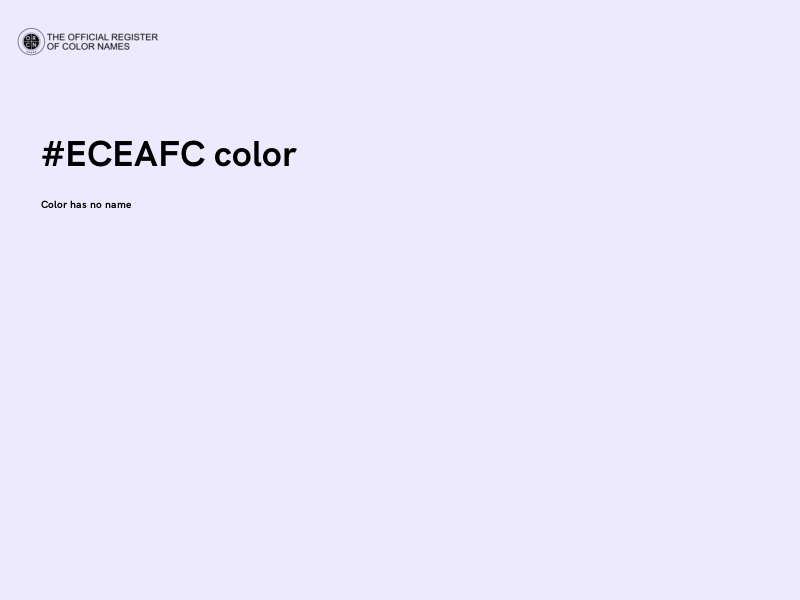 #ECEAFC color image
