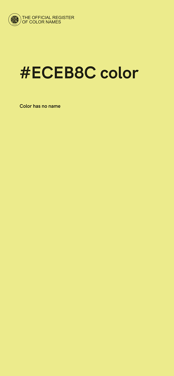 #ECEB8C color image