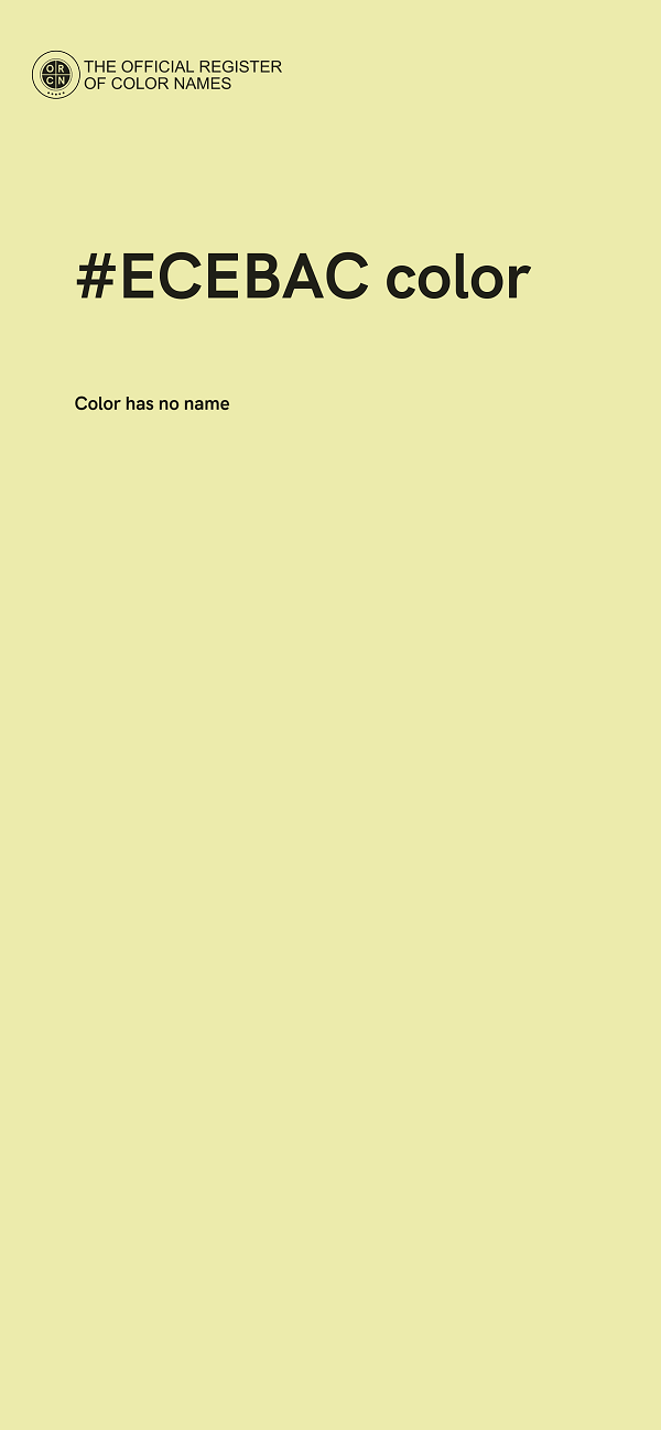 #ECEBAC color image