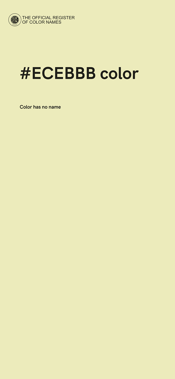 #ECEBBB color image