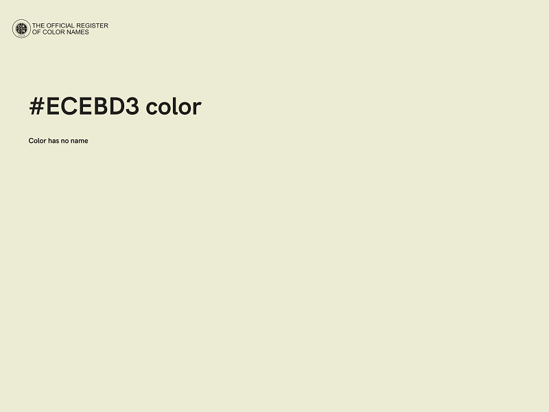 #ECEBD3 color image