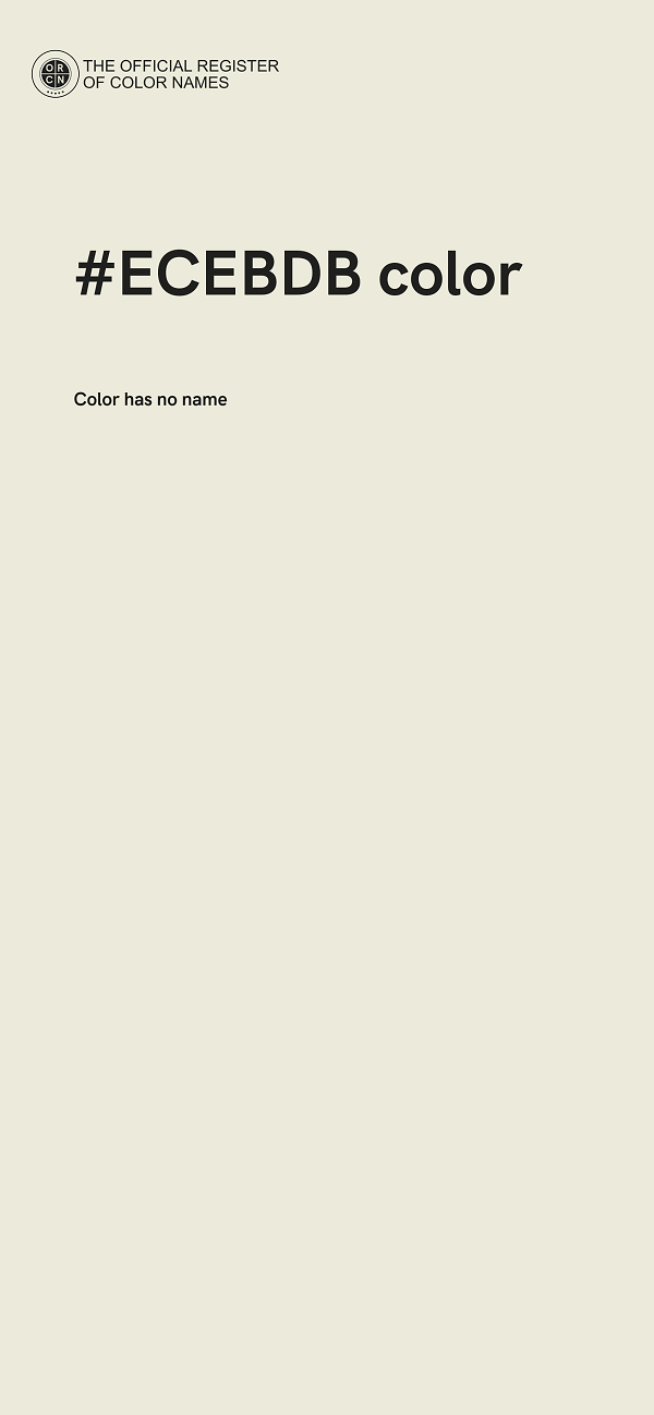 #ECEBDB color image