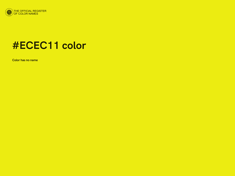 #ECEC11 color image