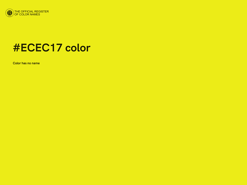 #ECEC17 color image