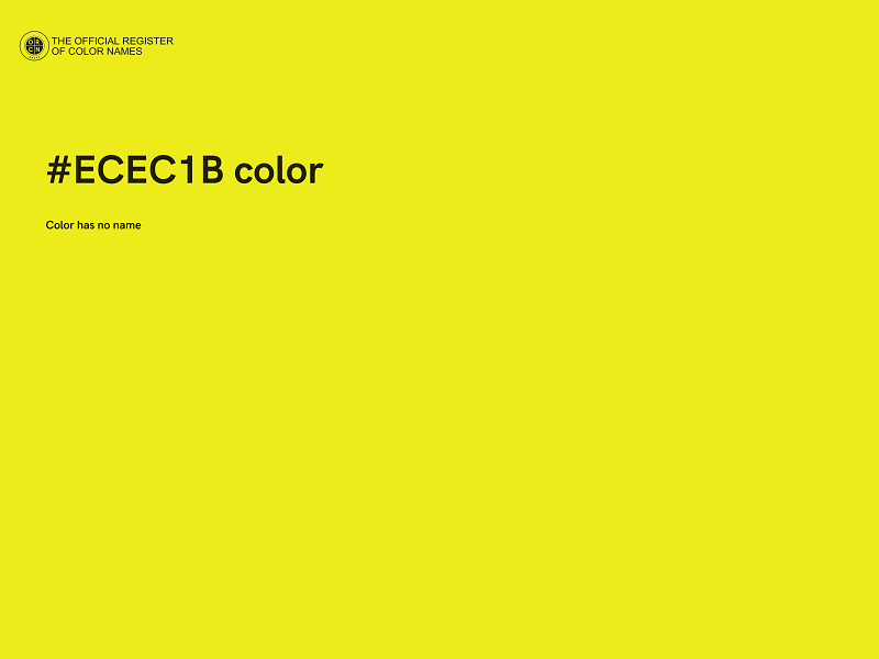 #ECEC1B color image